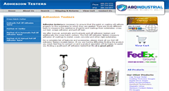 Desktop Screenshot of adhesiontester.net
